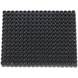 Fußmatte, Schwarz, Gummi Fußmatte, Schwarz, Gummi