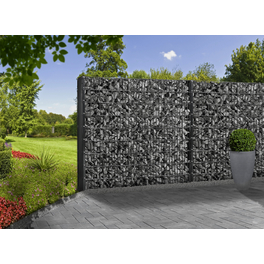 Gabionen-Set, BxHxL: 12 x 103 x 201 cm, Stahl