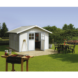 Gartenhaus, BxHxT: 315 x 250 x 355 cm, hellgrau