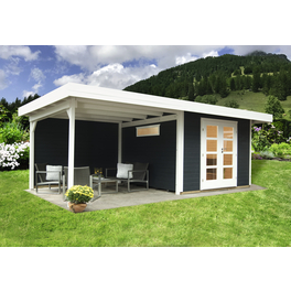 Gartenhaus »Relax«, BxT: 645 x 371 cm (Aufstellmaße), Flachdach