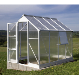Gewächshaus, 4,8 m², Aluminium, winterfest Gewächshaus, 4,8 m², Aluminium, winterfest