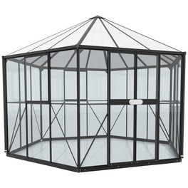 Gewächshaus »Juno«, 9 m², Kunststoff/Aluminium/ESG Glas, winterfest