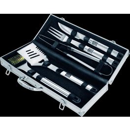 Grillbesteck, Länge: 45 cm, aus Stahl/Edelstahl/Messing Grillbesteck, Länge: 45 cm, aus Stahl/Edelstahl/Messing
