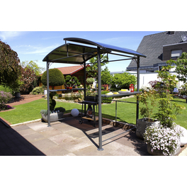 Grillpavillon, BxHxT: 245 x 233 x 150 cm, grau Grillpavillon, BxHxT: 245 x 233 x 150 cm, grau