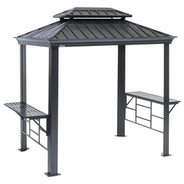 Grillpavillon »Messina BBQ«, BxHxT: 292 x 262 x 179 cm, inkl. Dacheindeckung, anthrazit Grillpavillon »Messina BBQ«, BxHxT: 292 x 262 x 179 cm, inkl. Dacheindeckung, anthrazit