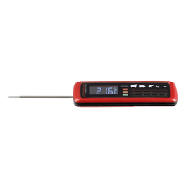 Grillthermometer, Kunststoff, rot