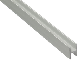 H-Profil, LxBxH: 2000 x 30 x 22 x 1,5 mm, silberfarben