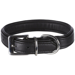 Halsband, Active Comfort, M: 36–43 cm/30 mm, Leder, Schwarz Halsband, Active Comfort, M: 36–43 cm/30 mm, Leder, Schwarz