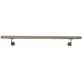 Handlauf montagefertig, 180 x 10 cm, Edelstahl | Holz Handlauf montagefertig, 180 x 10 cm, Edelstahl | Holz