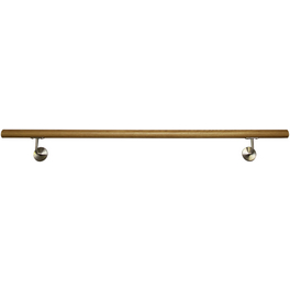 Handlauf montagefertig, 200 x 10 cm, Edelstahl | Holz Handlauf montagefertig, 200 x 10 cm, Edelstahl | Holz