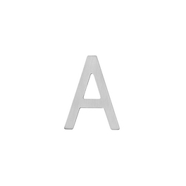 Hausbuchstabe, Buchstabe A, edelstahlfarben, Stahl Hausbuchstabe, Buchstabe A, edelstahlfarben, Stahl