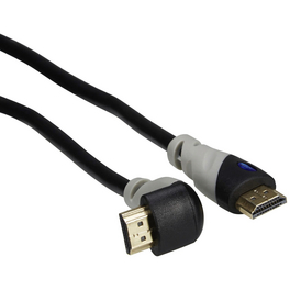 HDMI-Kabel, mit Ethernet, 1,5 m, 90°, Schwarz