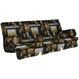 Hollywoodschaukelauflage »Trend«, braun, Grafisch, BxL: 180 x 54 cm
