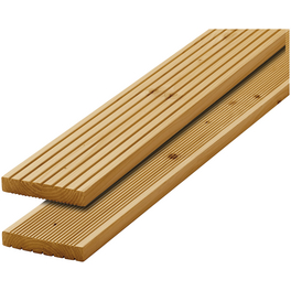 Holz-Terrassendielen, Breite: 13,8 cm, Stärke: 2,4 cm, 1 Stk.