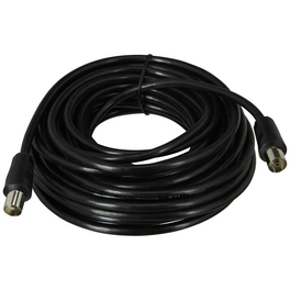 IEC-Anschlusskabel, 10 m, 75 Ohm, 75 db, Schwarz