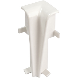 Innenecken, für Sockelleiste (6 cm), Dekor: Universal weiß, Kunststoff, 2 Stück
