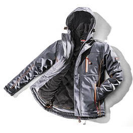 Jacke, grau, Elastan/Polyester, Gr. 146/152