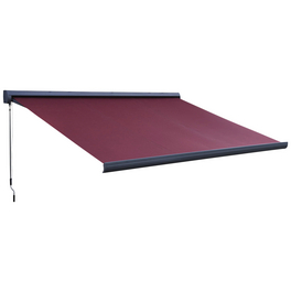 Kassettenmarkise, BxT: 400 x 300 cm, bordeauxrot Kassettenmarkise, BxT: 400 x 300 cm, bordeauxrot