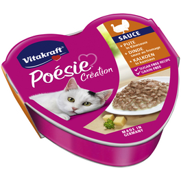 Katzen-Nassfutter »Poésie Création«, 85 g, Pute/Käse
