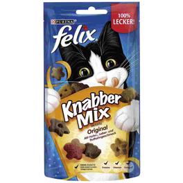 Katzensnack »Knabbermix«, Huhn/Leber/Truthahn, 60 g