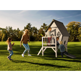 Kinderspielhaus »Cabin XL«, BxHxT: 240 x 215 x 167 cm, Holz, grau/weiß