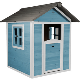Kinderspielhaus »Lodge«, BxHxT: 111 x 133 x 135 cm, Holz, blau/weiß
