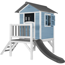 Kinderspielhaus »Lodge XL«, BxHxT: 240 x 189 x 167 cm, Holz, blau/grau