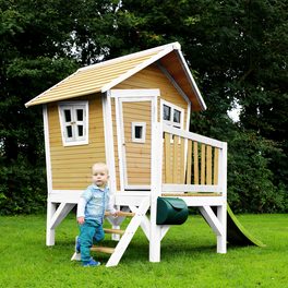 Kinderspielhaus »Robin«, BxHxT: 264 x 203 x 177 cm, Holz, braun/weiß/lindgrün