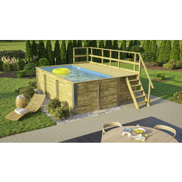 Massivholzpool »595«, grün/braun, BxHxL: 315 x 116 x 500 cm Massivholzpool »595«, grün/braun, BxHxL: 315 x 116 x 500 cm