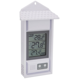 Maximum-Minimum-Thermometer digital Kunststoff 8 x 15 x 3,2 cm