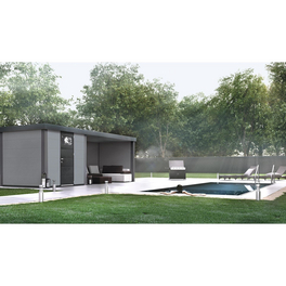 Metallgerätehaus »Eleganto 2424«, 15 m³, BxT: 522 x 238 cm mit Lounge