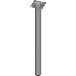 Möbelfuß, Ø: 30 mm, weißaluminium