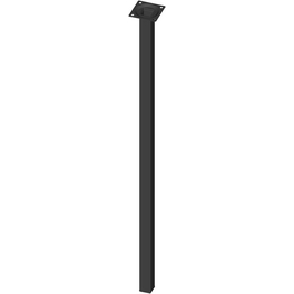 Möbelfuß, Vierkantfuß 25x25 mm, Höhe: 700 mm, schwarz Möbelfuß, Vierkantfuß 25x25 mm, Höhe: 700 mm, schwarz