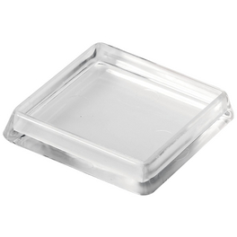 Möbeluntersetzer, BxHxT: 50 x 10 x 50 mm, transparent Möbeluntersetzer, BxHxT: 50 x 10 x 50 mm, transparent
