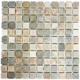 Mosaikfliese »Quartz«, BxL: 30,5 x 30,5 cm, Wandbelag/Bodenbelag