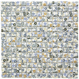 Mosaikfliese »Retro«, BxL: 30,5 x 30,5 cm, Wandbelag