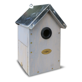 Nistkasten, BxHxL: 15,5 x 25,5 x 16 cm, grau Nistkasten, BxHxL: 15,5 x 25,5 x 16 cm, grau