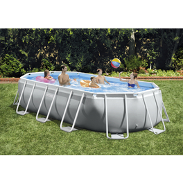 Ovalpool »Prism Oval«, Oval, BxLxH: 274x503x122 cm, hellgrau Ovalpool »Prism Oval«, Oval, BxLxH: 274x503x122 cm, hellgrau