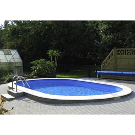 Ovalpool, weiß, BxHxL: 320 x 135 x 525 cm Ovalpool, weiß, BxHxL: 320 x 135 x 525 cm