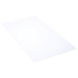 Polystyrolglas, BxL: 500 x 1000 mm, Kunststoff, transparent (milchig)