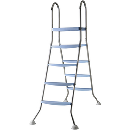 Pool-Leiter, Stahl, geeignet für: Aufstellbecken bis 132 cm Höhe