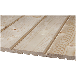 Profilbrett, Fichte / Tanne, BxH: 14,6 x 300 cm, Stärke: 19 mm Profilbrett, Fichte / Tanne, BxH: 14,6 x 300 cm, Stärke: 19 mm