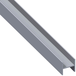 Quadrat-H-Profil, Aluminium, BxHxL: 23,5 mm x 23,5 mm x 1000 mm