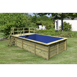 Rechteckpool, braun, BxH: 353 x 125 cm Rechteckpool, braun, BxH: 353 x 125 cm
