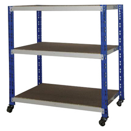 Rollregal, BxT: 100 x 60 cm, blau Rollregal, BxT: 100 x 60 cm, blau