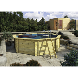 Rundpool »Var. A«, braun, 16000 l, BxLxH: 428x420x124 cm Rundpool »Var. A«, braun, 16000 l, BxLxH: 428x420x124 cm