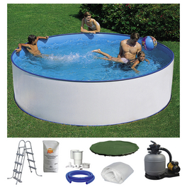 Rundpool, weiß, ØxH: 300 x 90 cm Rundpool, weiß, ØxH: 300 x 90 cm