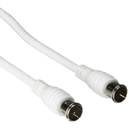 SAT-Anschlusskabel, 3 m, 75 Ohm, 75 db, Weiß