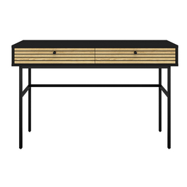 Schreibtisch »Schreibtisch«, BxT: 134 x 50 cm, mitteldichte_faserplatte_mdf|eichenholz|metall