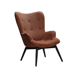 Sessel, Höhe: 92 cm, kupferfarben/schwarz